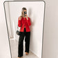 Pure Cashmere Cardigan Cherry Red
