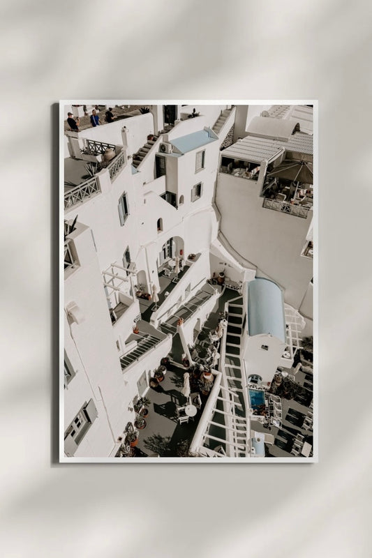Santorini View Art Print