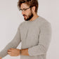 Marle Grey Mens Pure Cashmere Crew Neck Jumper