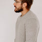 Marle Grey Mens Pure Cashmere Crew Neck Jumper