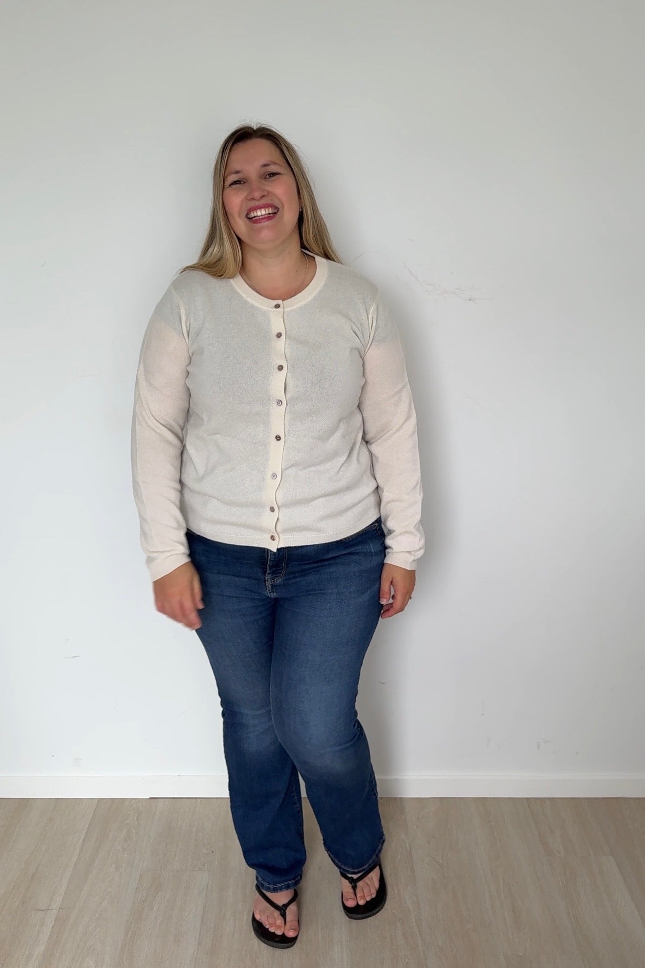 Coconut Pure Merino Cardigan
