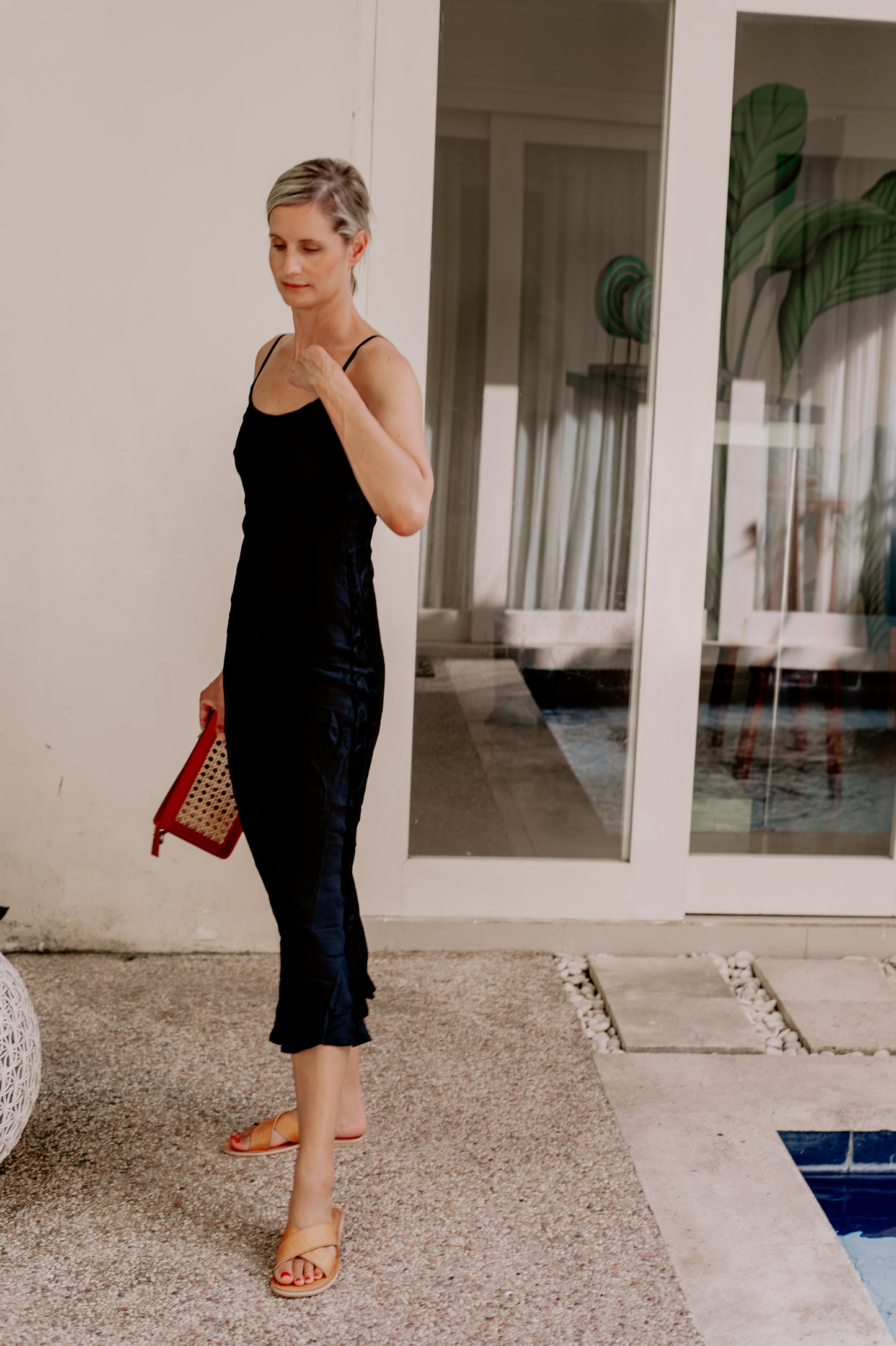 Eco Silk Dress Jett