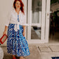 Clam Shell Wrap Skirt Dress