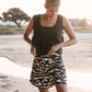 Linen Skorts Clam Shell