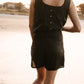 Linen Reversible Top Black