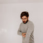 Marle Grey Mens Pure Cashmere Crew Neck Jumper