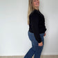 Black Pure Merino Cardigan