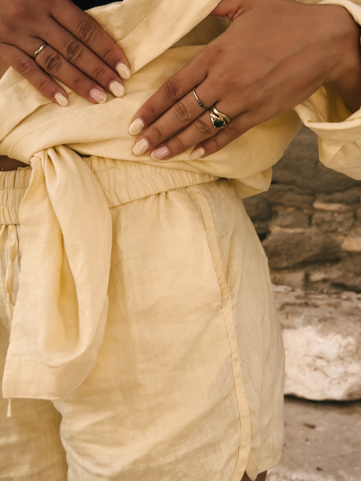 Linen Shorts Butter