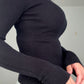 Merino Cashmere Slim Fit Knit Black