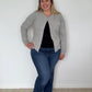 Marle Grey Pure Merino Cardigan