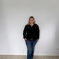 Black Organic Cotton Cashmere Cardigan