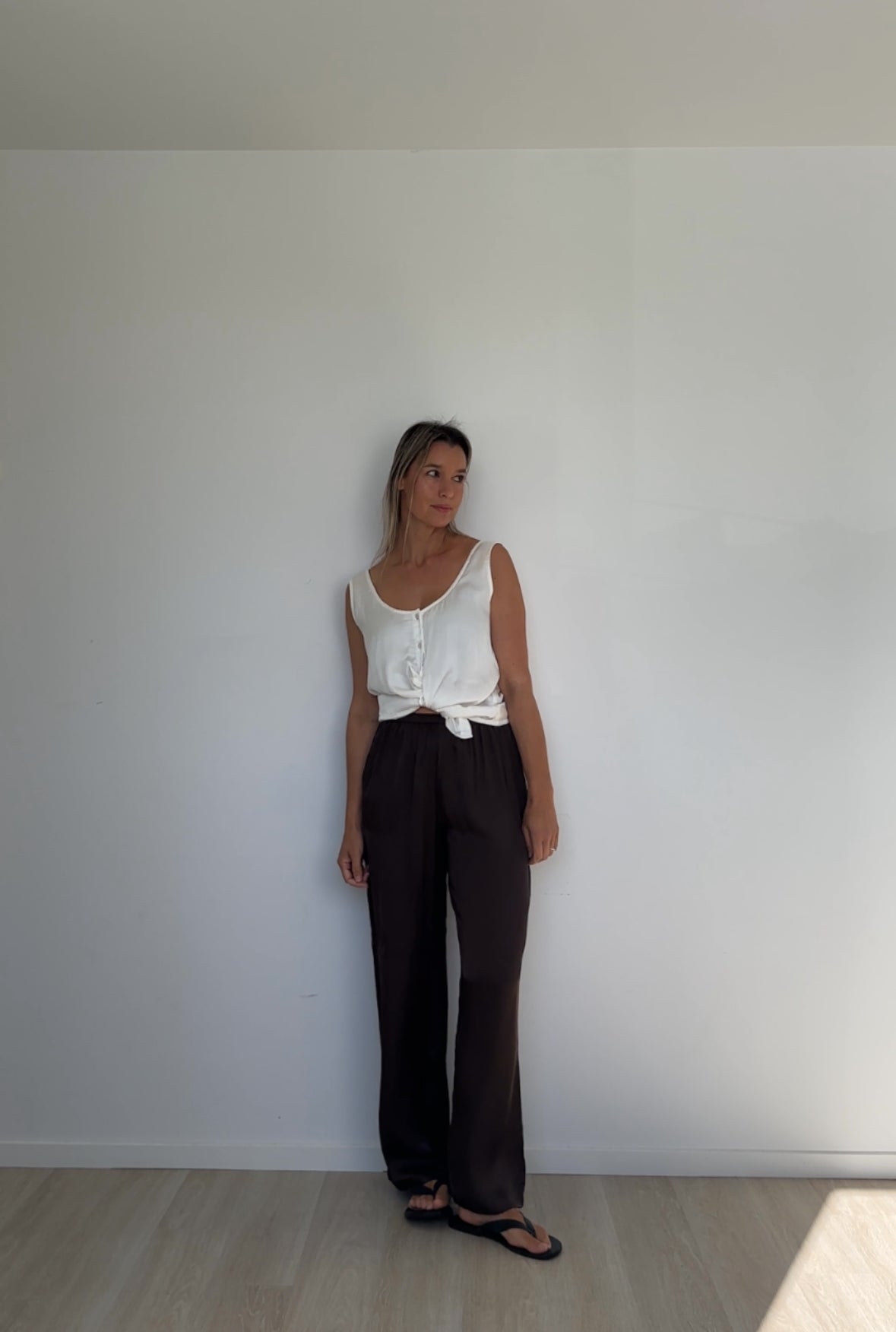 Eco Silk Pants Cacao