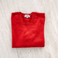 Boyfriend Pure Cashmere Crew Neck Jumper Cherry Red