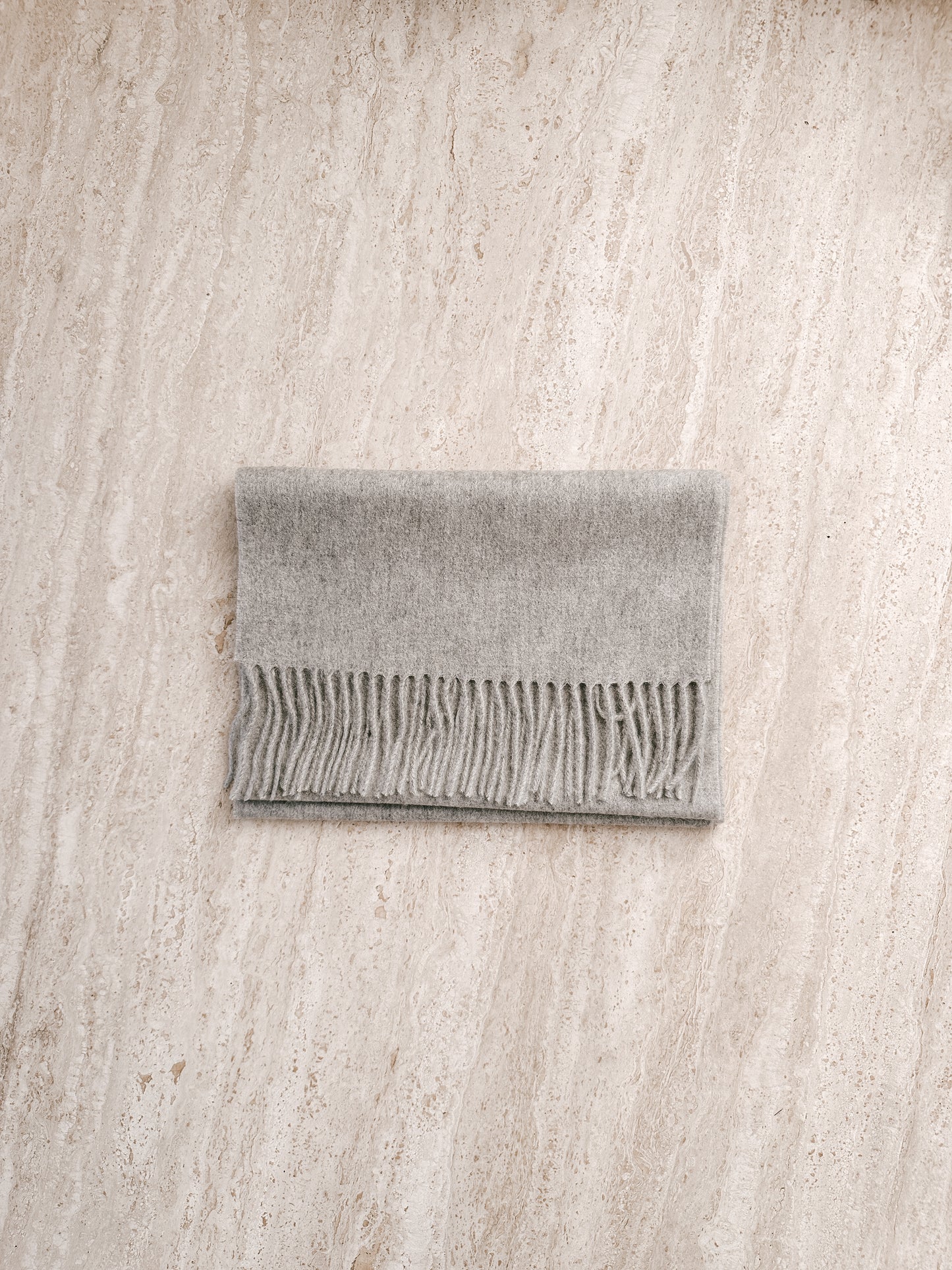 Marle Grey Pure Cashmere Scarf