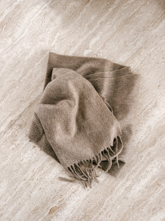 Oatmeal Pure Cashmere Scarf