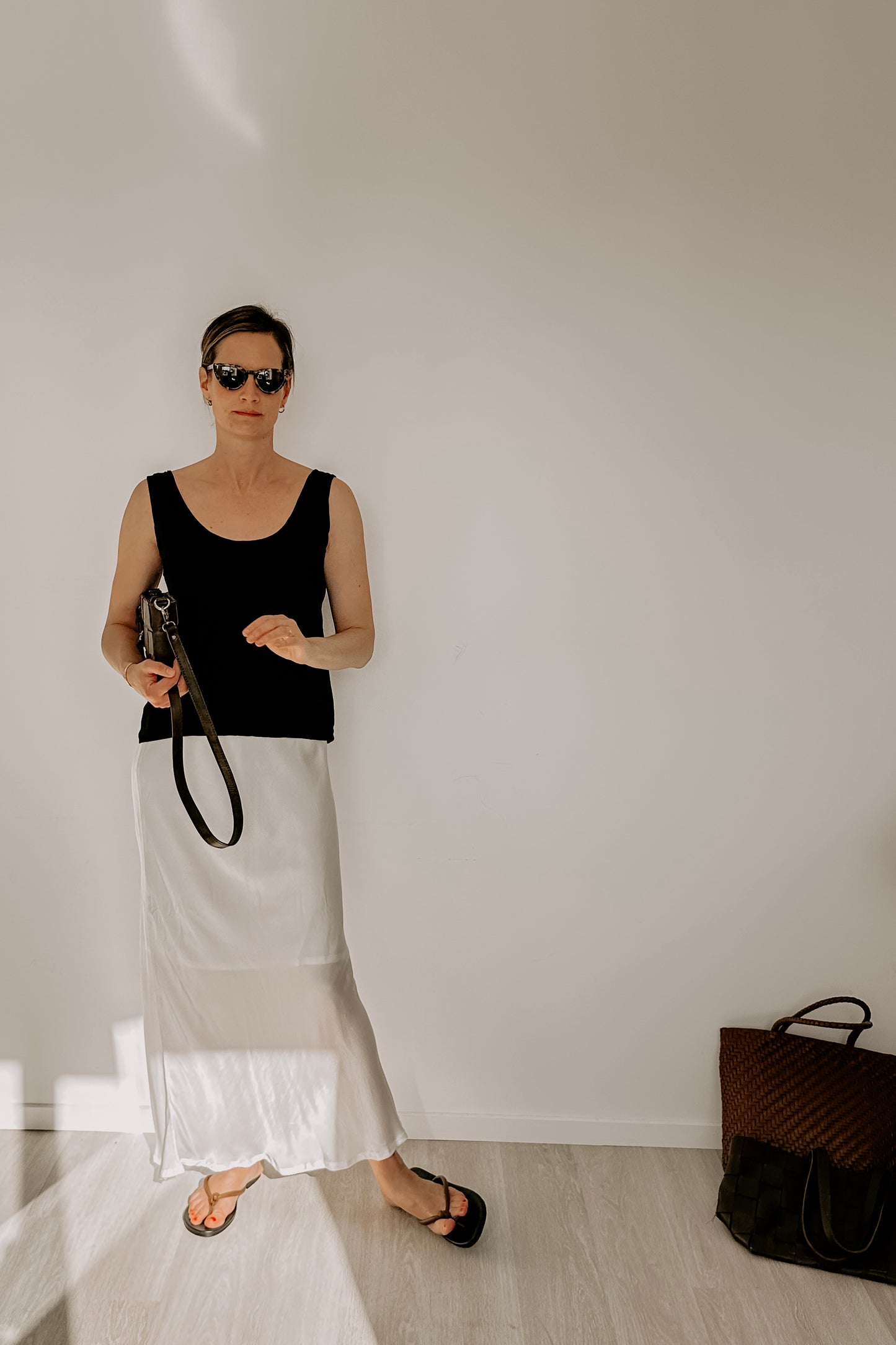 Eco Silk Reversible Top Black