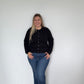 Black Organic Cotton Cashmere Cardigan