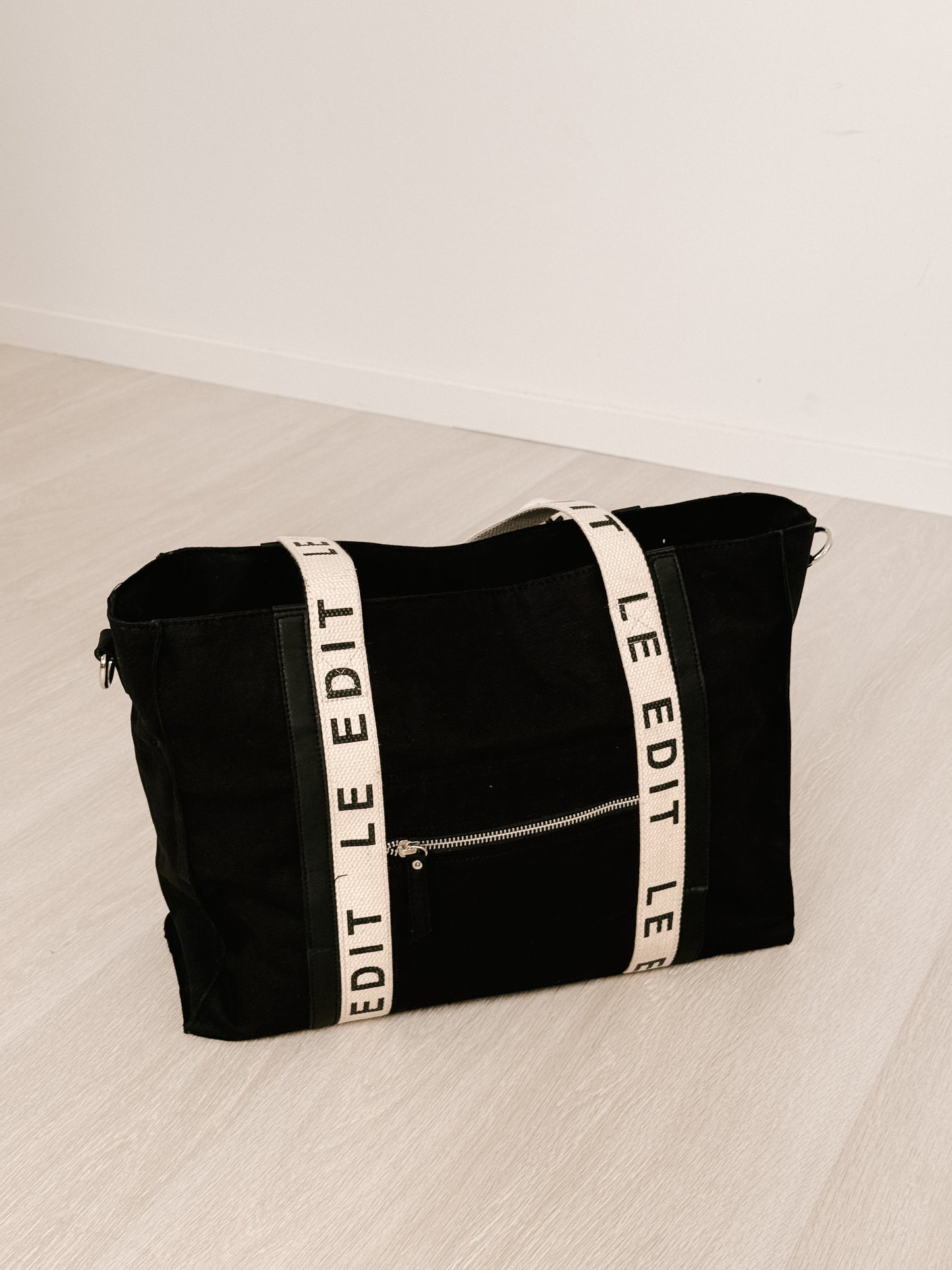 Structured Canvas Travel Tote