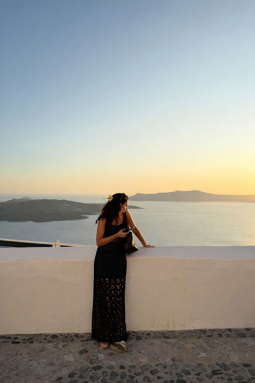 Kiklos Crochet Top Black