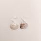 Tiny clam Shell Earrings