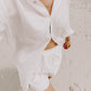 White Linen Shorts