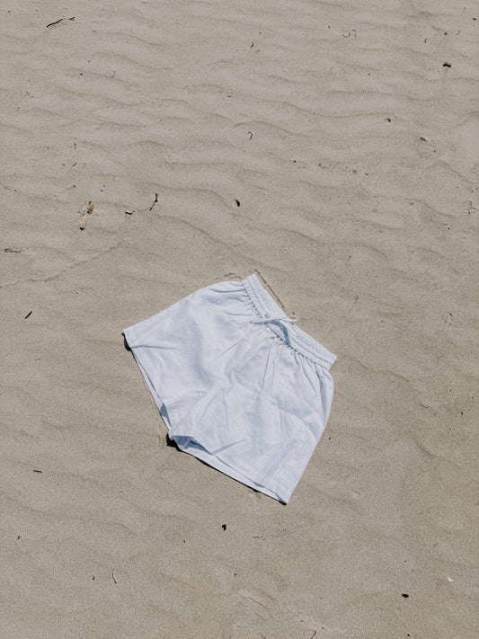 White Linen Shorts