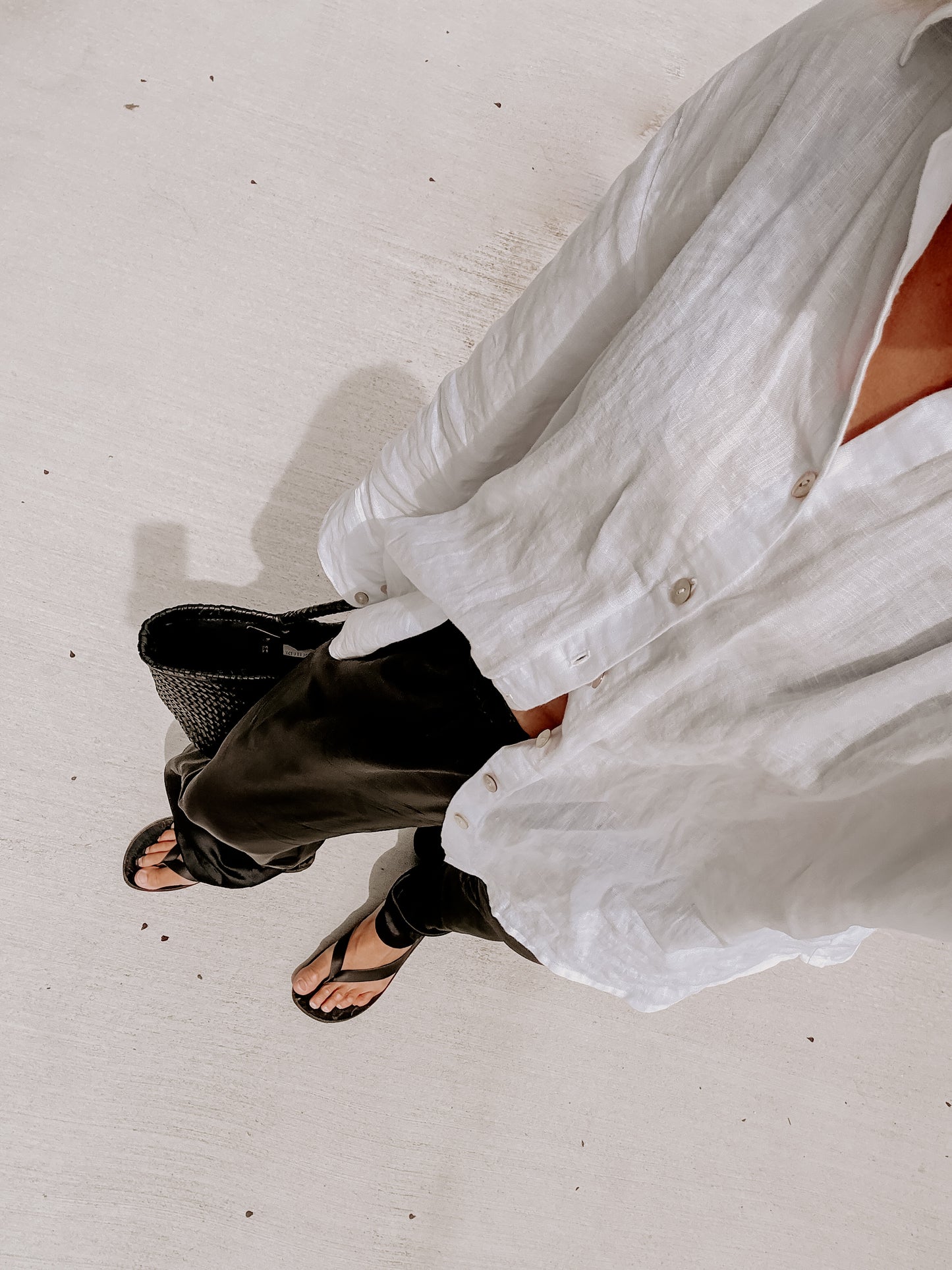 Your Boyfriends White Linen Shirt