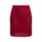 Dia Knit Skirt Red