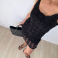 Kiklos Crochet Dress Black