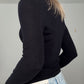 Merino Cashmere Slim Fit Knit Black