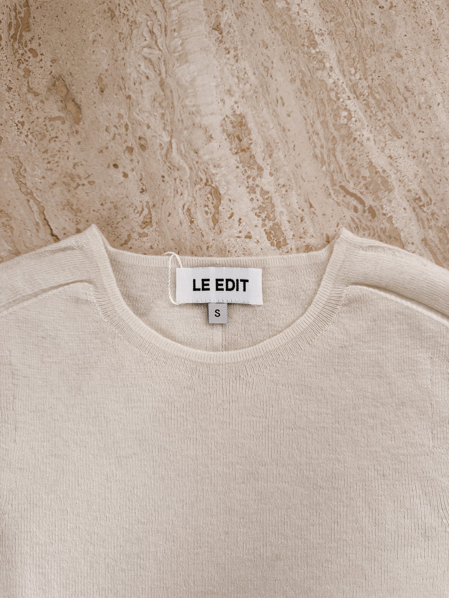 Merino Cashmere Slim Fit Knit Vanille