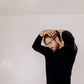 Mens Pure Cashmere Crew Neck Jumper Black