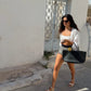 Dia Knit Shorts Black & White