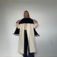 Black Pure Cashmere Tassel Scarf