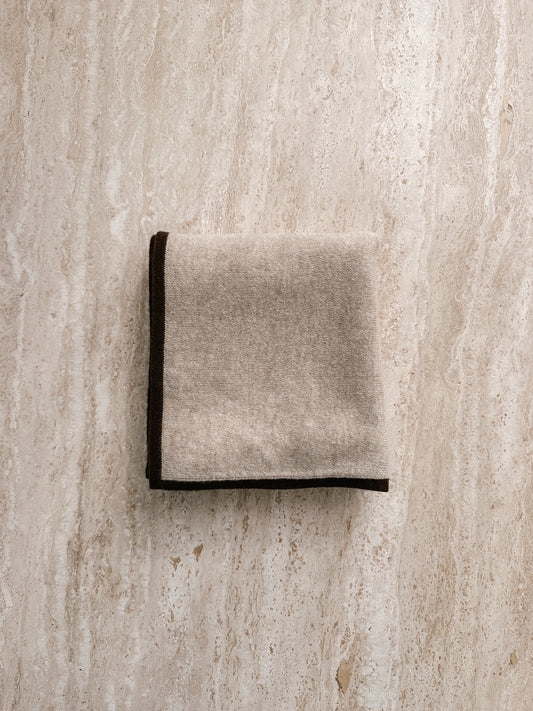 4-Way Cashmere Contrast Wrap Neutrals