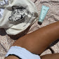 Black & White Scallop Mid Waist Bikini Bottoms