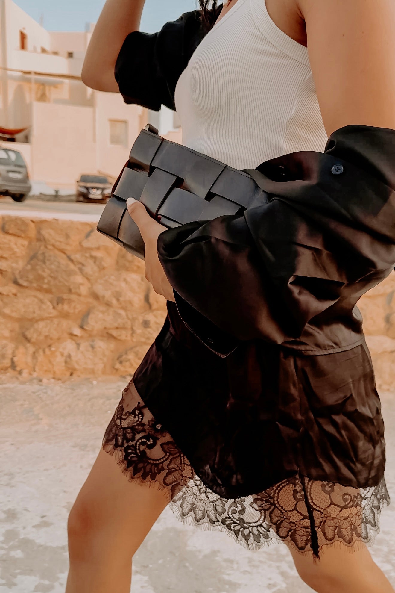 Pure Silk Shirt Black