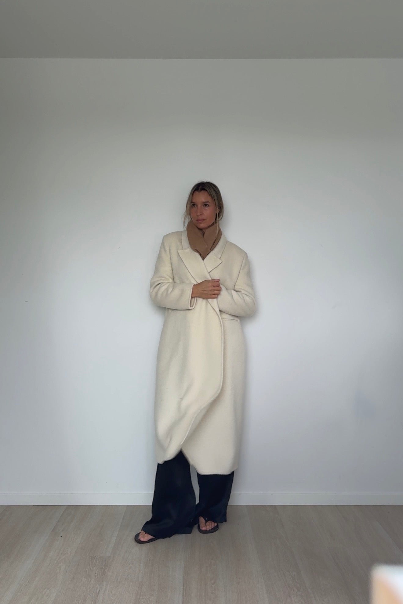 Cocoa Pure Cashmere Tassel Scarf