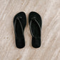 Knot Leather Sandals Black