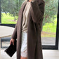 Pure Wool Full Length Coat Cocoa