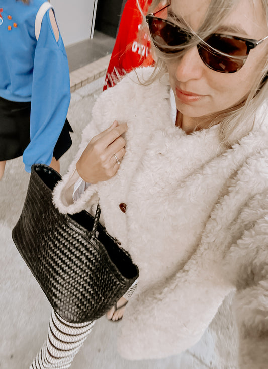 Teddy Wool Coat Creme