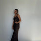 Eco Silk Dress Full Length Cacao