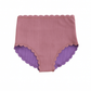 Seashell Scallop Reversible High Waist Bikini Bottoms
