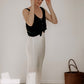 Eco Silk Reversible Top Black