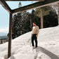 Oatmeal Mens Pure Cashmere Crew Neck Jumper