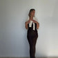 Eco Silk Dress Full Length Cacao
