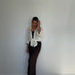 Eco Silk Dress Full Length Cacao