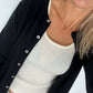 Black Pure Merino Cardigan