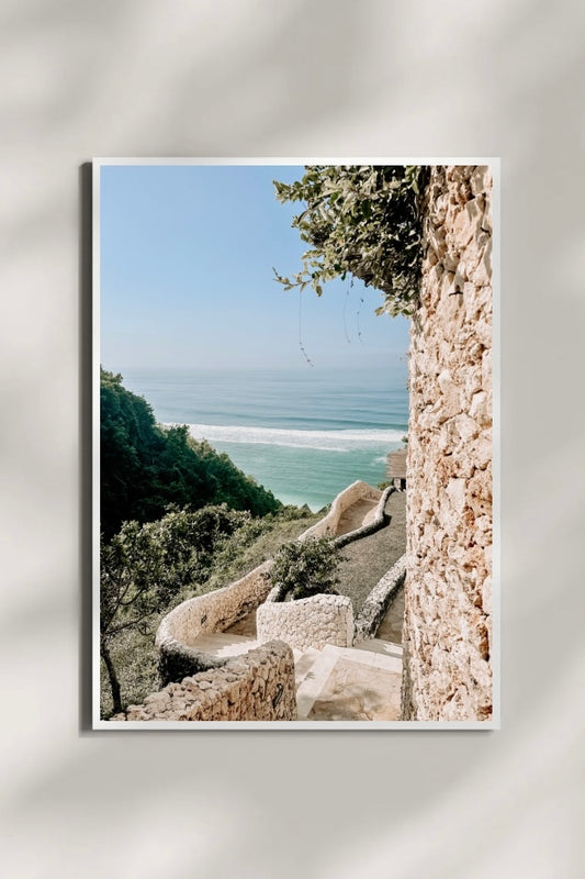 Beach Path Bali Art Print