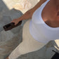 Coconut Ribbed Singlet
